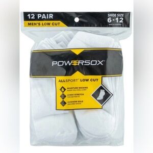 Men's Allsport Low Cut White Socks